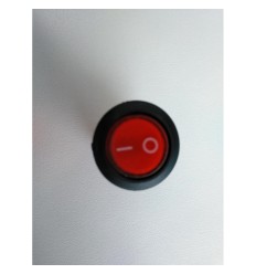Interruptor luminoso rojo 17 mm. 6A 2