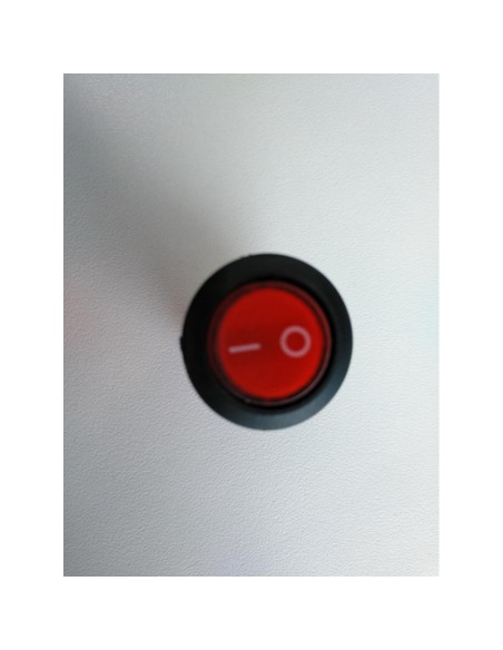 Interruptor luminoso rojo 17 mm. 6A
