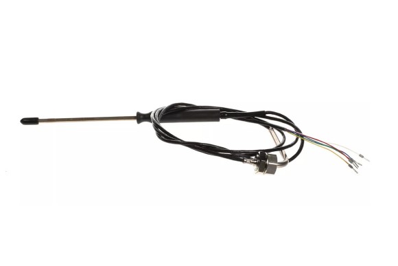 Sensor al corazón termopar K (NiCr-Ni) cable PTFE sonda -40 a +250°C bulbo ø4x100mm 1500mm