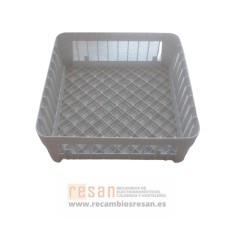 Cesto vasos 400x400x150 plastico liso