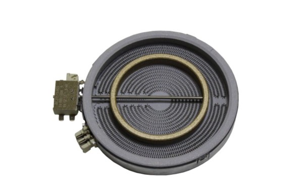 Placa vitroceramica 1800/750W 120/200 mm. Doble