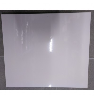 Cubreencimera vitro cuadrada blanca lisa 60x52