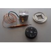 Termostato regulable 0-90 ºC c/mando y dial 1m.