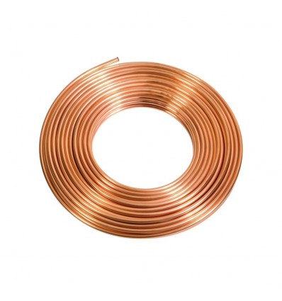 Tubo de cobre Halcor 1/4 0.81 mm. 15 mts.