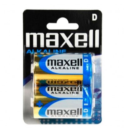 Pilas alcalinas MAXELL LR20 - D blister 2 uds