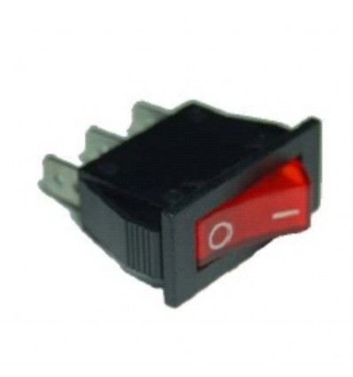 Interruptor unipolar rojo 11x30